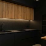 Kuchnia czarno drewniana